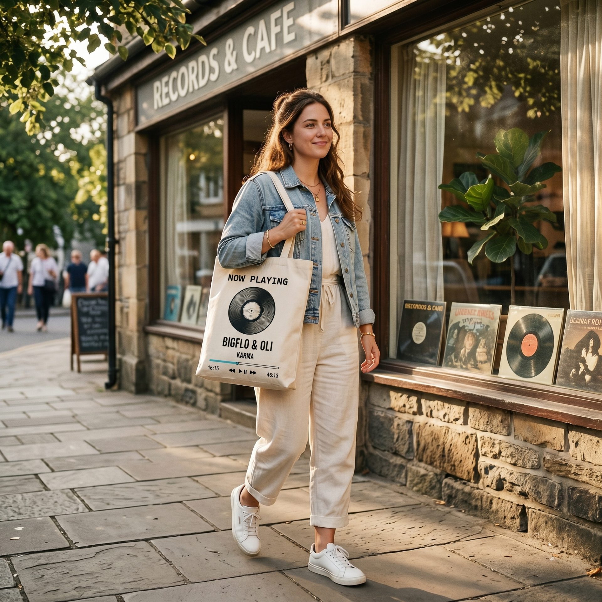 Tote Bag & Sac de Plage Vintage “Now Playing” – Image 8