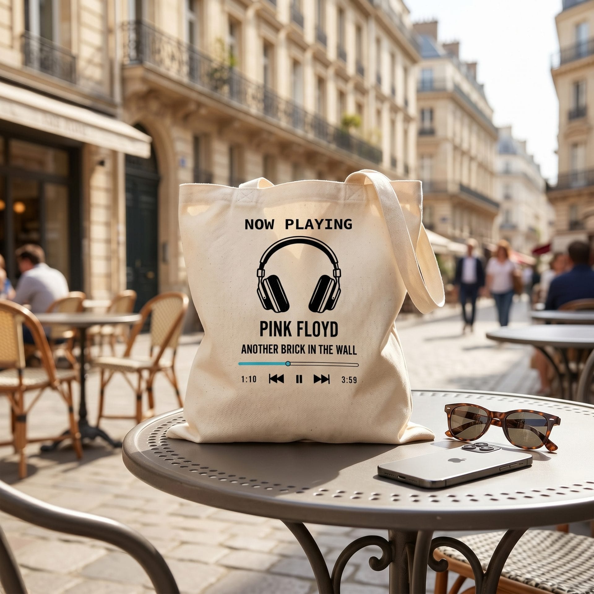 Tote Bag & Sac de Plage Vintage “Now Playing” – Image 7
